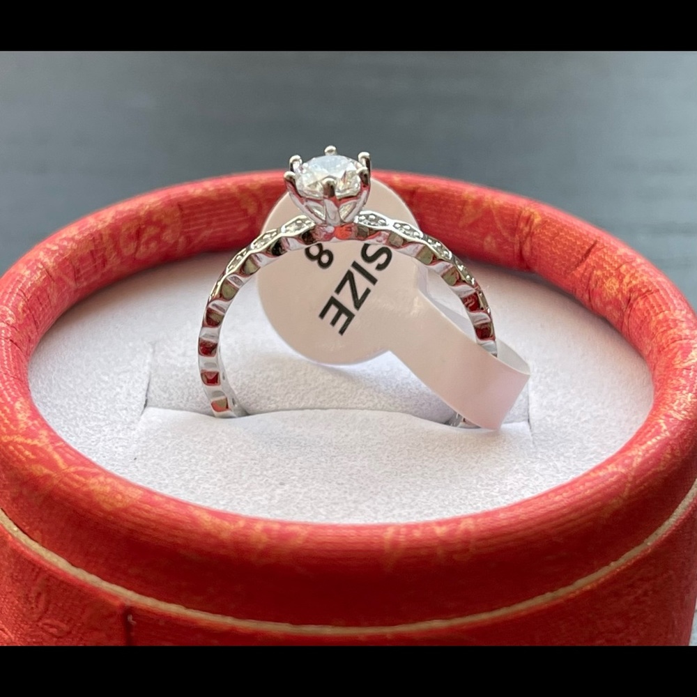 Solid 925 Sterling Silver Beehive Dainty Ring